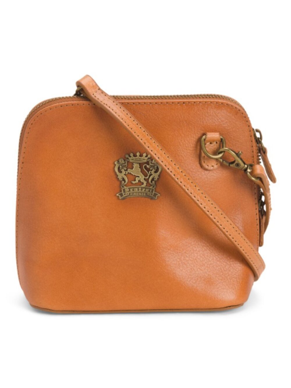PRATESI Made In Italy Leather Melina Dome Crossbody